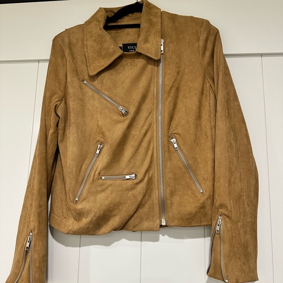 VICI Faux Leather Moto Jacket - SIZE LARGE - Picture 5 of 6